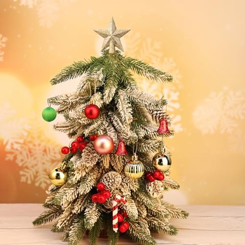 Hanaive 3 Pcs Mini Christmas Tree Topper Small Star Christmas Treetop Ornaments for Mini Tree Holiday Decorative Star for Xmas Home Decor(2.36 Inch,Glitter Gold) - Image 3