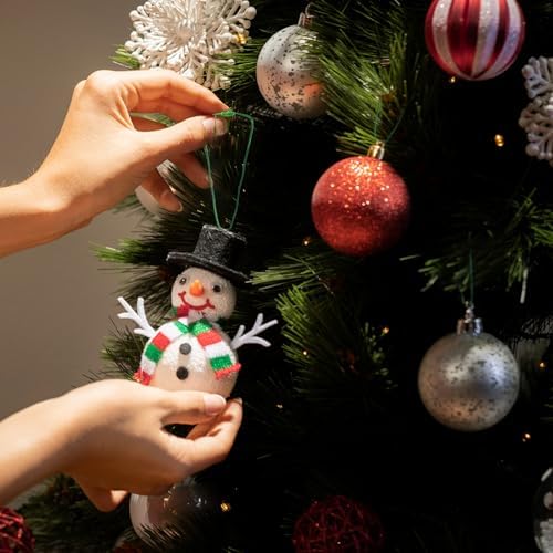 Christmas Tree Ornament String Hanger Precut Ribbon Hook with Snap Fastener - Image 2