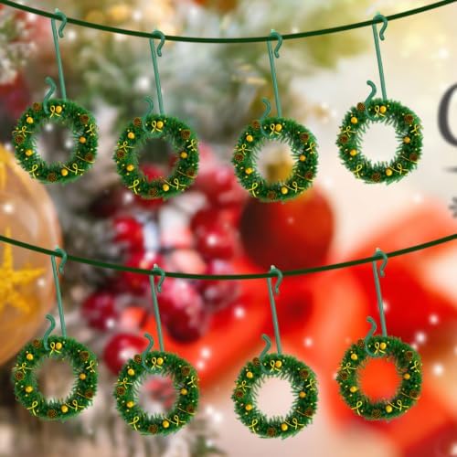 30Pcs Christmas Tree Ornaments Hooks,S Shaped Ornament Hooks,Plastic Christmas Ornament Hangers for Christmas Tree Decoration Party Supplies(Green) - Image 5