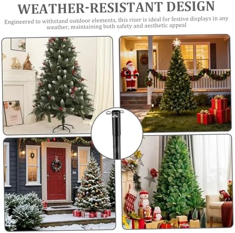 Christmas Tree Height Extender Iron Christmas Tree Stand Base Riser for Indoor Outdoor Festival Yards Porches Lawn Height Extender - Image 4