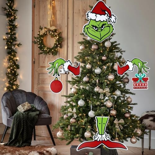 Christmas Decorations for Tree Christmas Tree Topper Tree Ornament Christmas Decor Indoor Home Xmas Party Supplies - Image 2