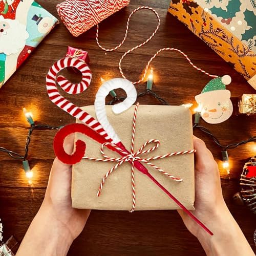 12 Pcs Candy Cane Christmas Decorations, Christmas Tree Picks, 17 Inch Red and White Christmas Ornaments for Christmas Tree Topper Filler, Big Large Ornaments Grinchs Candyland Xmas Decorations - Image 4