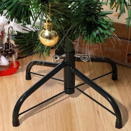 DOITOOL Metal Christmas Tree Stand Base, Artificial Christmas Tree Stand Replacement for Artificial Trees (Black???0.7 in Diameter - Image 2