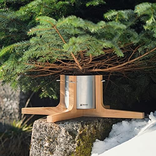 Tree Nest Christmas Tree Stand Base for 10ft Real Tree Sliver Christmas Tree Holder Stable for Xmas Decoration Rustic (Silver,Large) by TreeNest