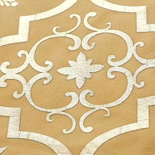 Flash World 36 Inch Large Christmas Tree Skirt Xmas Soft Cover Mat Decor Snowflake Collar Farmhouse Tree Skirt for Holiday Ornaments Party Home Indoor Decorations (Yellow, 36INCH) - Image 4