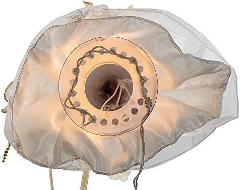 Kurt Adler 16-Inch UL 10 Light Ivory and Gold Angel Treetop - Image 7
