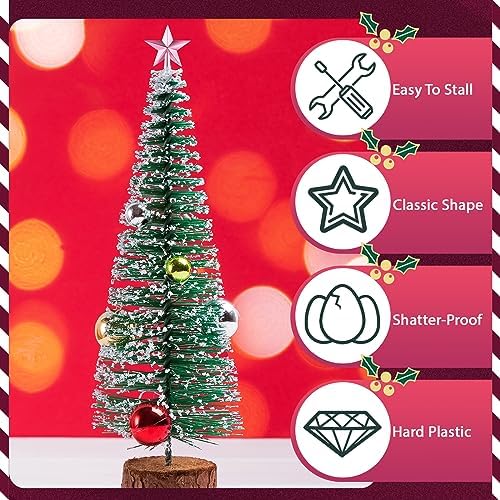 Hanaive Christmas Tree Topper Mini Star Small,Pink,1.77 Inch,Plated - Image 3