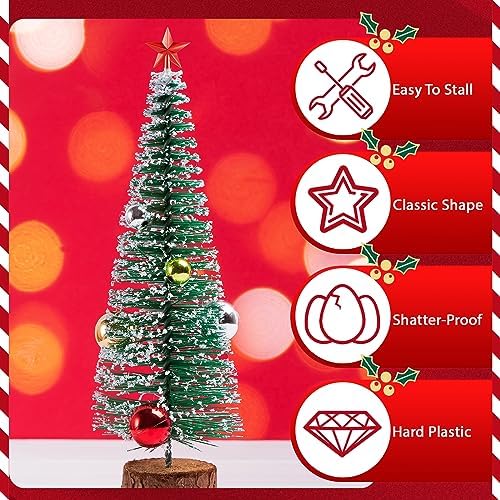 Hanaive Christmas Tree Topper Mini Star Small,Red,1.77 Inch,Plated - Image 3