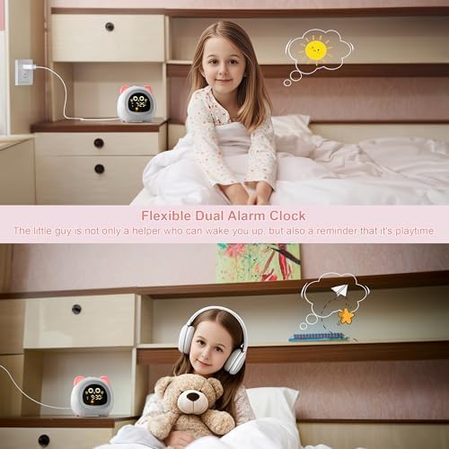 ANALOI Alarm Clock for Kids, Ok to Wake Clock for Girls, Sleep Training - Image 4