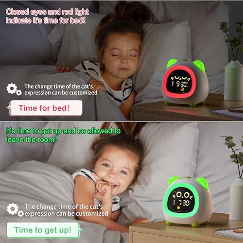 ANALOI Alarm Clock for Kids, Ok to Wake Clock for Girls, Sleep Training - Image 2