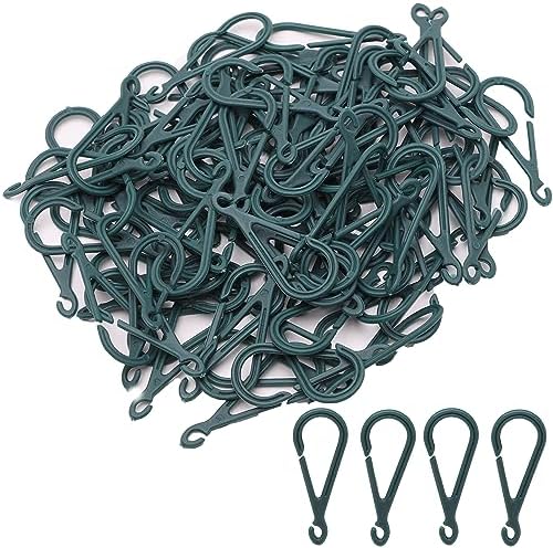 Toyland?? Pack of 100 Christmas Ornament Hooks - Green Plastic Bauble Hanging Attachments - Christmas Decorations by Toyland