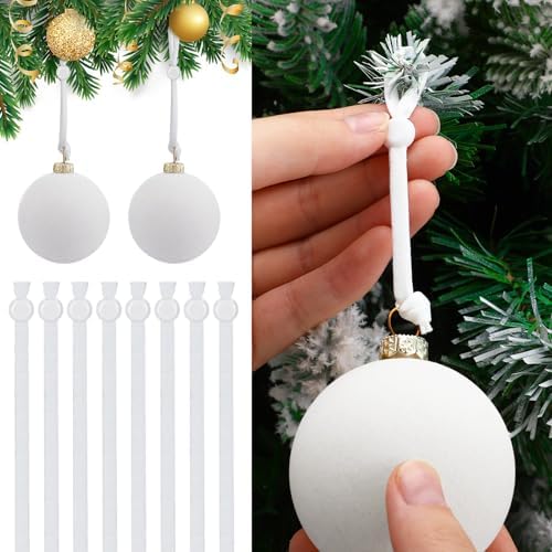 Daifunli 24 Pcs Christmas Adjustable Decoration Hooks, White by Huiinen