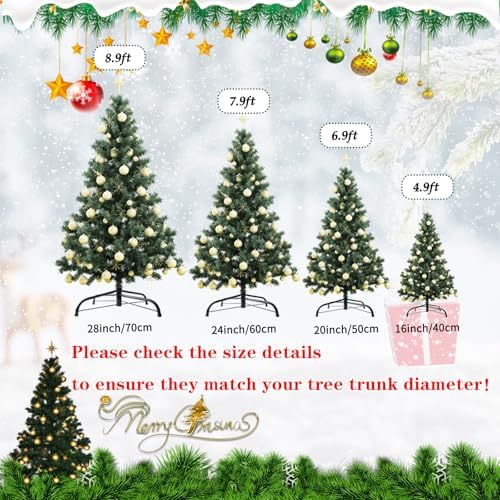 16 Inch Folding Metal Christmas Tree Stand, Green Universal Replacement Xmas Tree Stand Base for Christmas Artificial Tree - Image 7