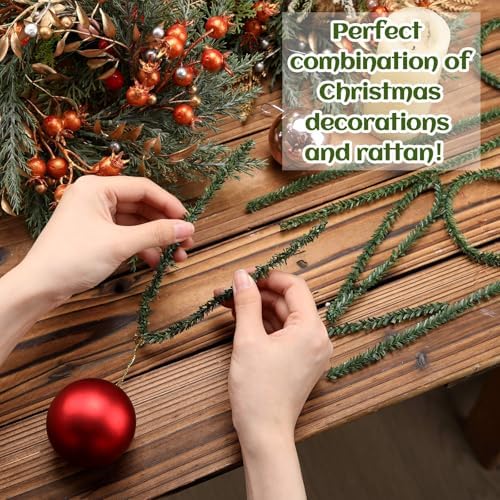 Jutom 100 Pcs Christmas Pine Ornament Hooks, 12" Long, 0.28" Diameter - Image 3