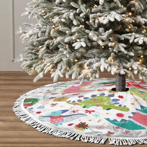 Christmas Dinosaur Christmas Tree Skirt 30 Inch - Image 2