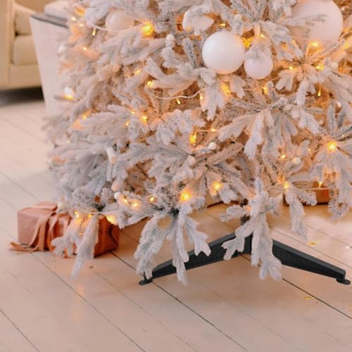 LIOOBO Christmas Tree Replacement Stand: Plastic Christmas Tree Base for Artificial Trees, 0.74 in Hole 12 Leg - Image 3