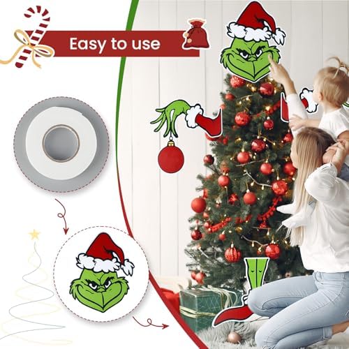 Christmas Decorations for Tree Christmas Tree Topper Tree Ornament Christmas Decor Indoor Home Xmas Party Supplies - Image 5