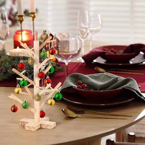12 Inch Easter Decorations Easter Egg Display Tree Tabletop Decor Vintage Farmhouse Ornament Stand Holder Artificial Rustic Tree for Home Party Wedding Holiday Spring Summer Retro Centerpiece Decor - Image 6