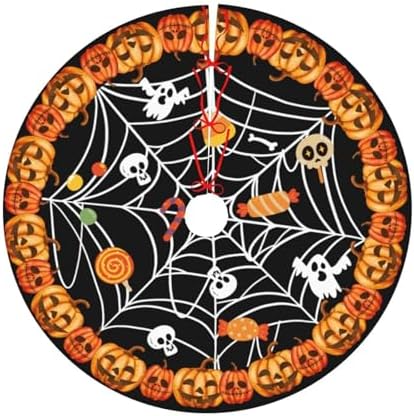 Halloween Christmas Tree Ornaments - Tree Skirt for Decoration, 48" - Image 5