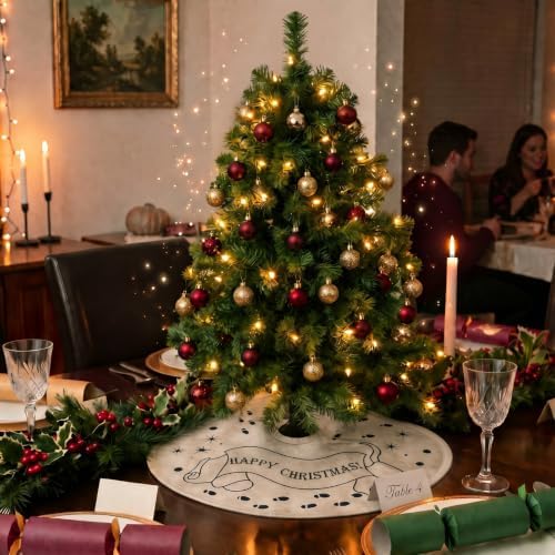 14'' Magical Christmas Tree Skirt Vintage Christmas Decorations - Image 5