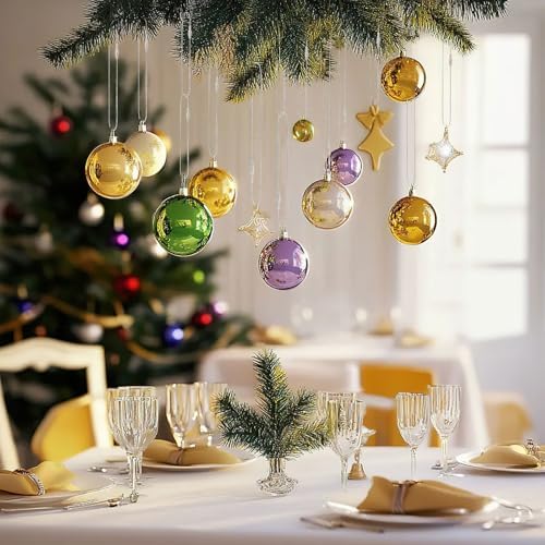 FEBSNOW 500Pcs Christmas Ornament Hangers, Silver Hanging String with Snap - Image 5