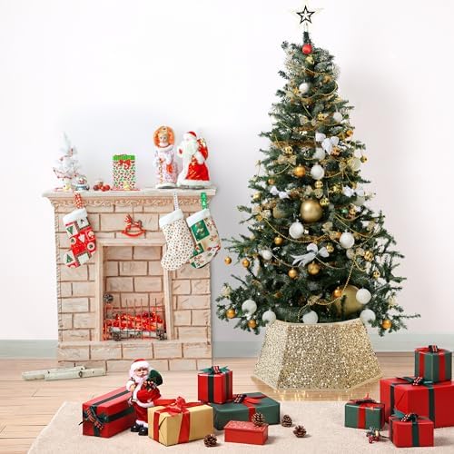 Mr. Pen- Sequin Christmas Tree Skirt and Tree Collar - Image 7