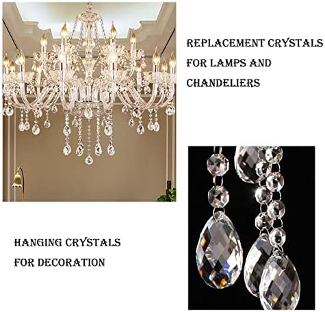 200PCS Stainless Steel Split Rings Connectors and Crystal Curtain S Shape Hooks for Chandelier,Suncatchers,Christmas Ornament Hooks - Image 4