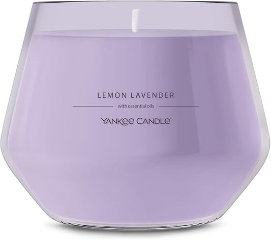 Yankee Candle Studio Scented Candle with up to 50 Hour Burn Time, Premium Plant Wax Blend for Consistent Burn, 10 oz Jar Candle with Room Filling Fragrance, Lemon Lavender