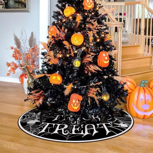 Halloween Spider Web Christmas Tree Skirt, 48 Inches - Image 5
