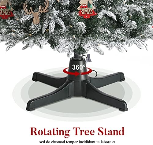 Rotating Christmas Tree Stand, 360-Degree Rotating Adjustable Tree Stand for up to 7.5ft Tall and 80lbs, Spinning Christmas Tree Stand with 3 Adjustable Settings - Image 2