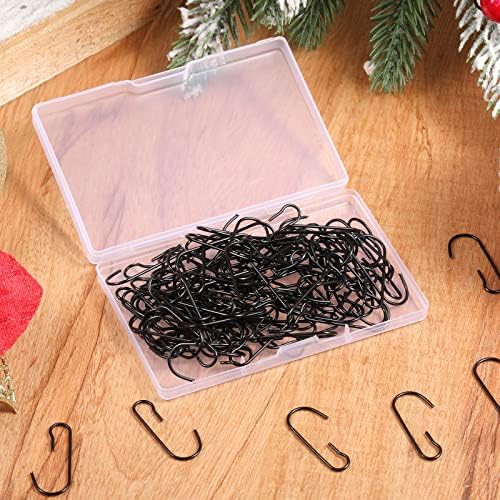 Hotop 120 Pcs Halloween Ornament Hooks Black Ornament Hangers - Image 3