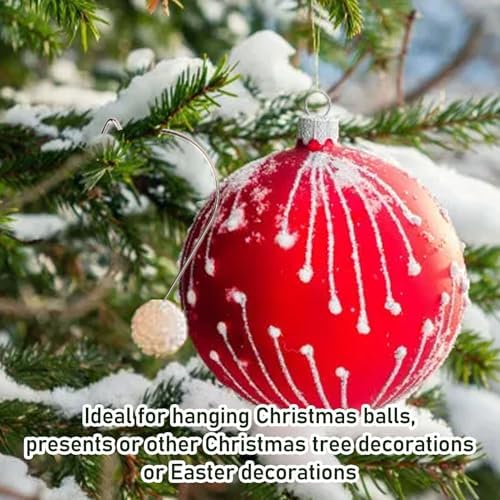 50Pcs Stainless Steel Christmas Ornament Hooks - Image 4