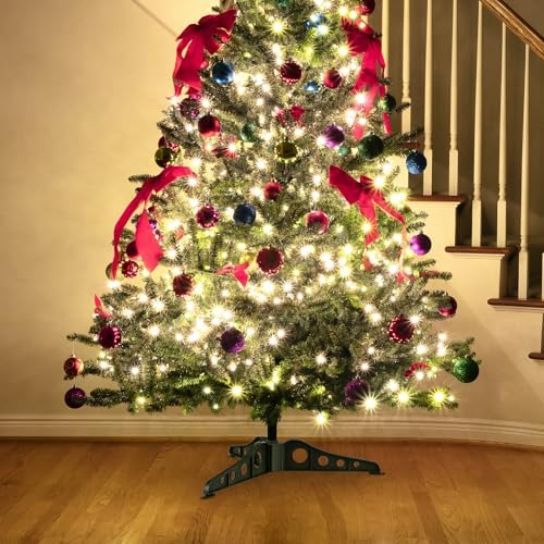BESPORTBLE Christmas Tree Stand Plastic Folding Christmas Tree Base Artificial Base Stand 1Pc (Green) - Image 4
