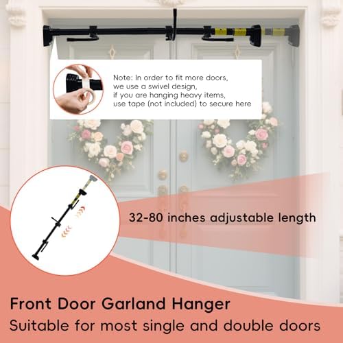 Front Door Garland Hanger Suitable for 32"-80" Width Doors - Image 4