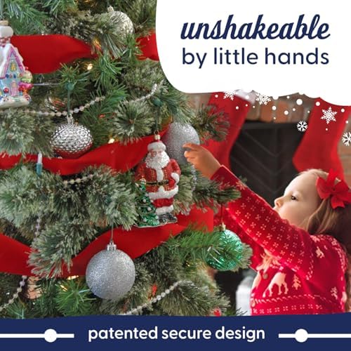 ORNAMENT ANCHOR Ornament Hooks for Hanging Christmas Decorations - No-Slip Hanging Hooks for Xmas - Heavy Duty Christmas Tree Ornaments Hanger Hooks for Small & Large Ornaments (Green, 36 Count) - Image 5