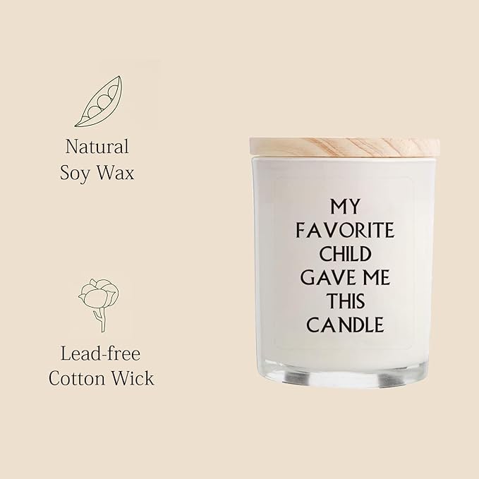 Gifts for Mom from Daughter Son - Funny Birthday & Mothers Day & Thanksgiving & Christmas Gifts, Lavender Candles(5.8oz)