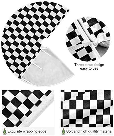 ATTX Racecar Christmas Tree Skirt Home Decoration Large Round Tree Skirt 35.4 Inches - Image 2