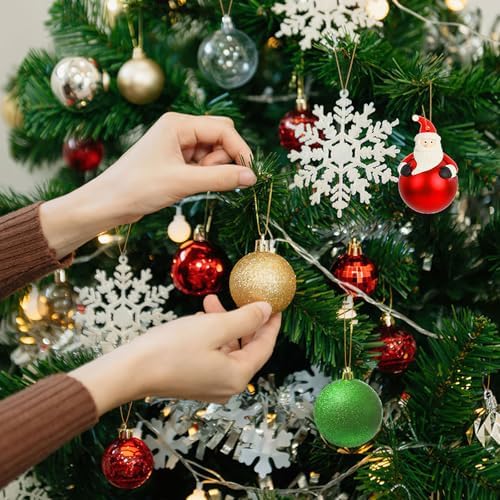 FEBSNOW 500Pcs Christmas Ornament Hangers, Gold Hanging Strings with Snap - Image 4