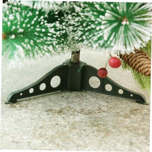 2pcs Plastic Christmas Tree Stands Fake Tree Base Holders Green Xmas Pole Supports Easy Installation Rust-Resistant for Home Holiday Decor - Image 4
