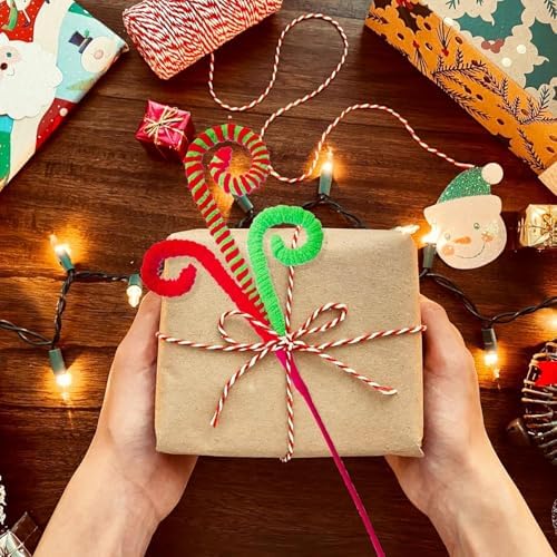 12 Pcs Candy Cane Grinchs Christmas Decorations, Limo Green Christmas Tree Picks, 17 Inch Red and Green Christmas Ornaments for Christmas Tree Topper Filler, Big Large Candyland Xmas Decorations - Image 5