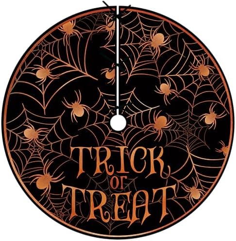 Halloween Trick or Treat Christmas Tree Skirt, 60 Inches by Fzbali