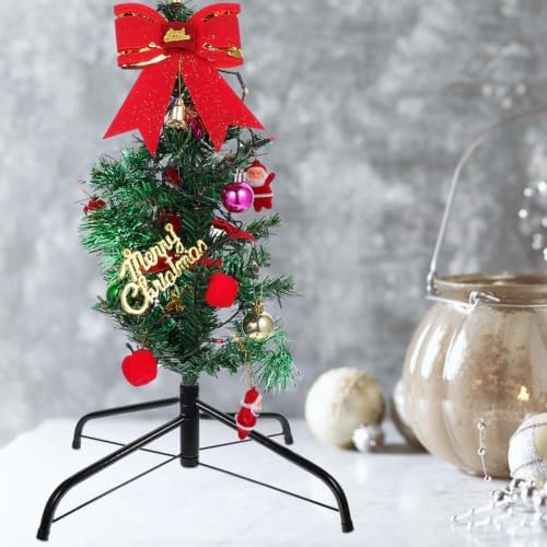 HOMSFOU 2pcs Sturdy Metal Xmas Tree Stand Quadripod Base for Christmas Tree - Image 6