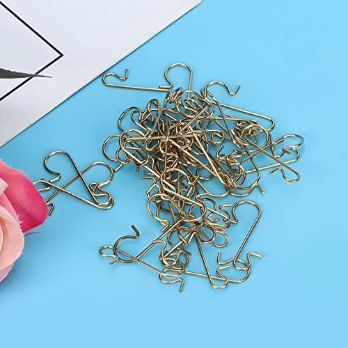 Aramox Christmas Tree Hook Metal S Shape Ornament Hooks 100pcs 1.2 X (Gold) - Image 6