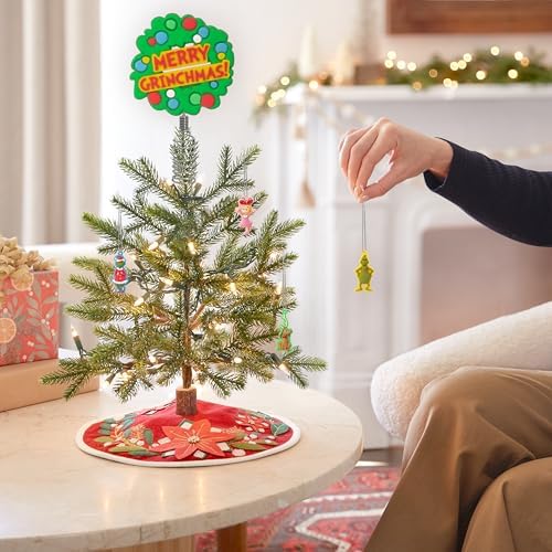 Hallmark Grinch Mini Christmas Tree Topper and Ornaments, Set of 5 - Image 2