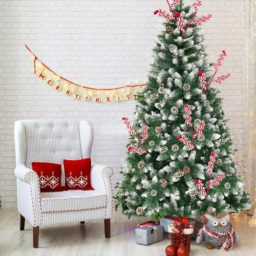 12 Pcs Candy Cane Christmas Decorations, 17 Inch Large Ornaments for Tree Picks, Tree Decorations, Red and White Ornaments, Big Tree Topper Filler - Image 4