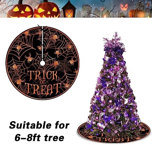 Halloween Trick or Treat Christmas Tree Skirt, 48 Inches - Image 4