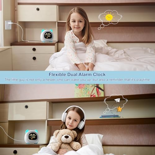 ANALOI Alarm Clock for Kids, Ok to Wake Clock for Girls, Sleep Training - Image 4