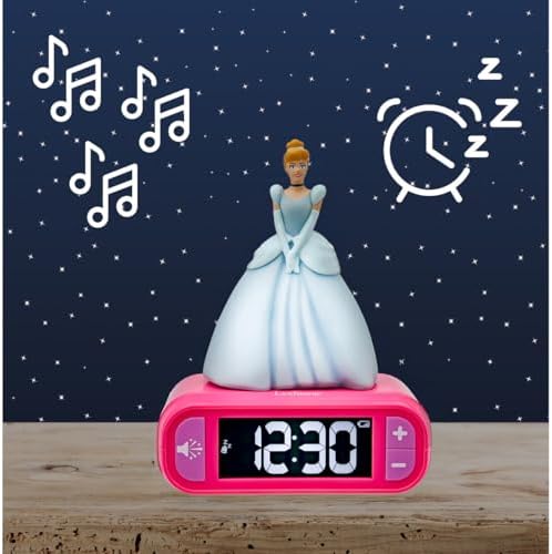 LEXiBOOK, Disney Princess Nightlight Alarm Clock, RL800DP - Image 4