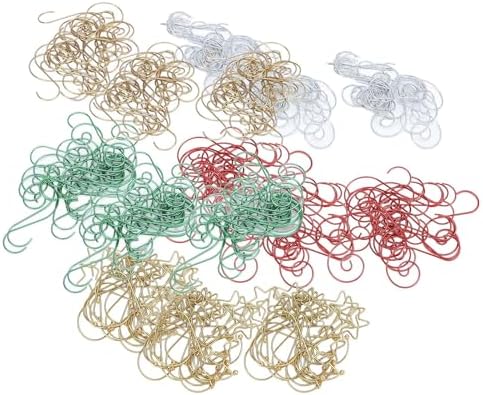 100 Xmas Hooks Durable Iron Wire Hanging Hooks for Ornaments and Holiday Displays (1) by Unknown