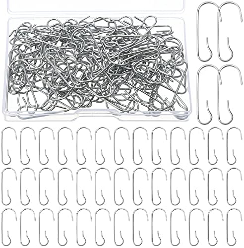 Hotop 240 Pcs Halloween Ornament Hooks Silver Ornament Hangers by HOTOP